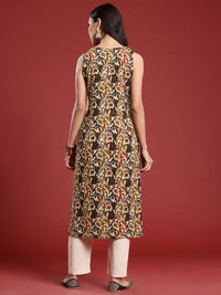 Anouk Ethnic Motifs Printed Straight Kurta