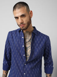 VASTRADO Men Classic Slim Fit Opaque Checked Casual Shirt