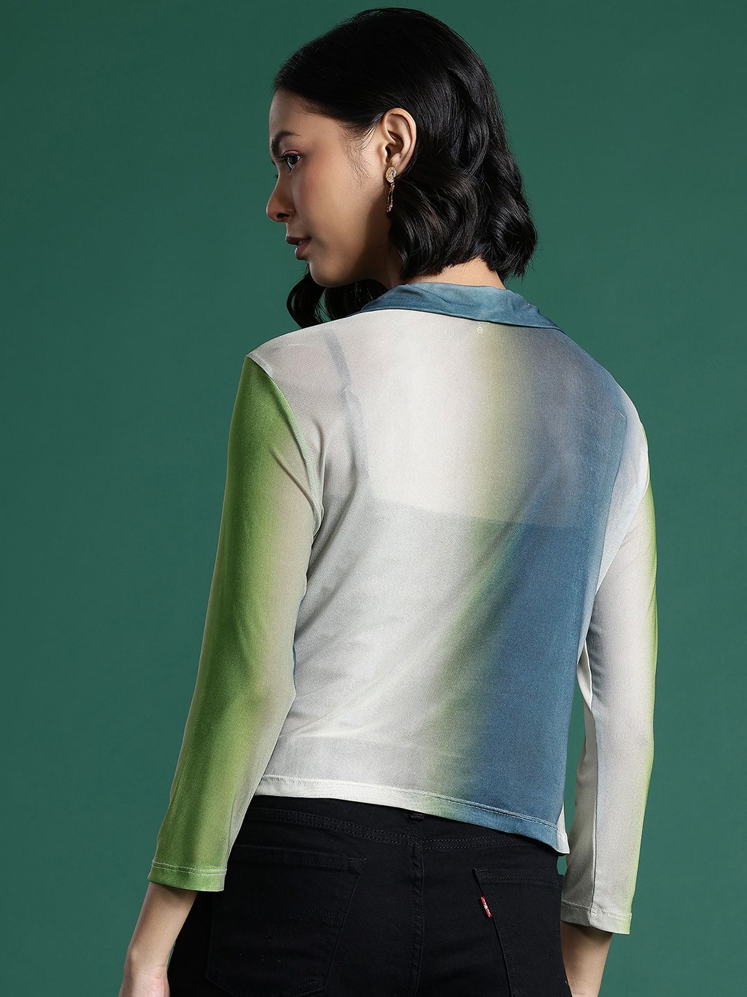 DressBerry Dyed Net Top With Inner