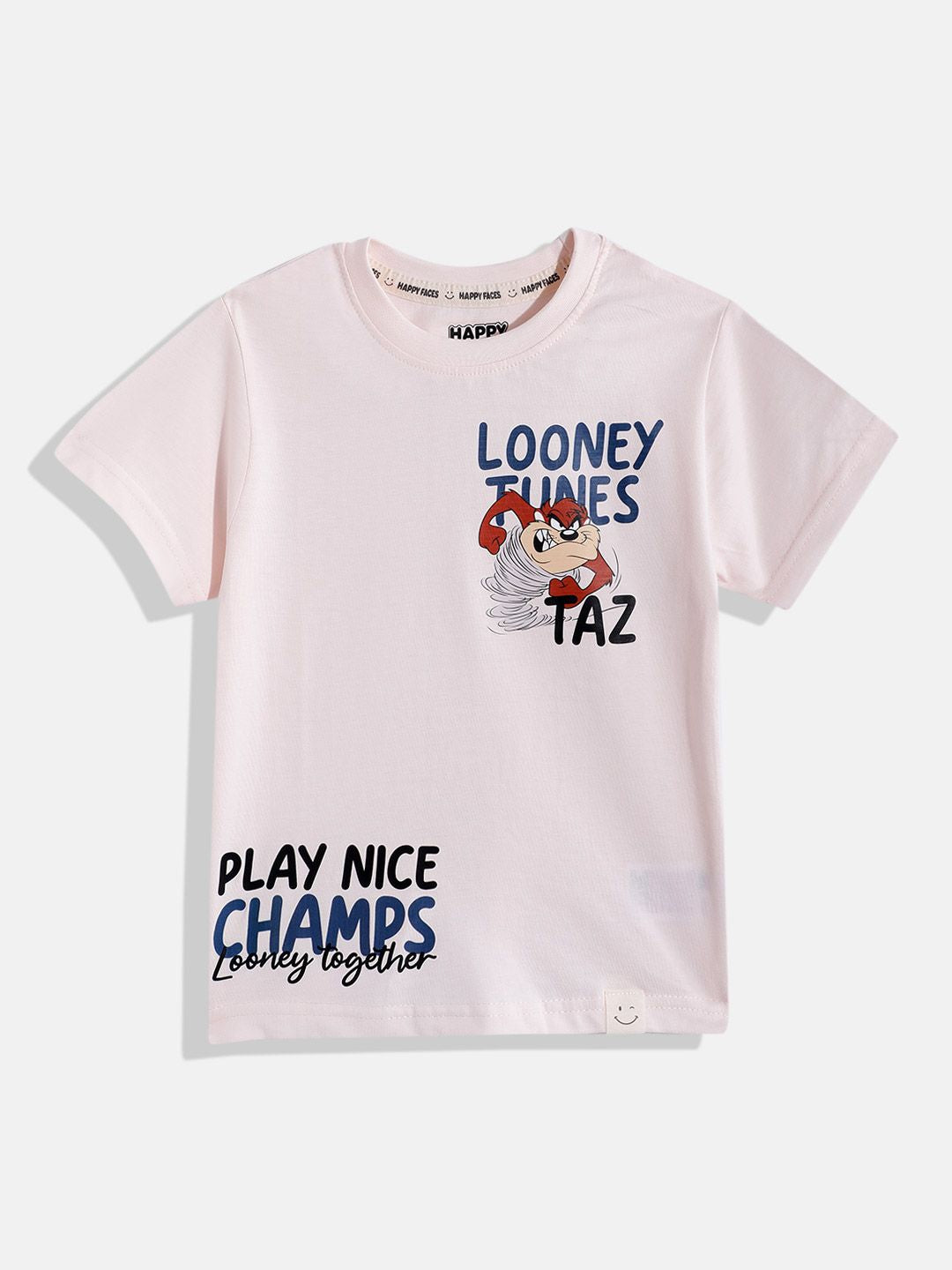 Happy Faces Boys Looney Tunes Printed Pure Cotton T-shirt