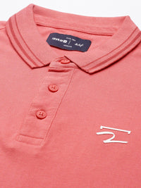 SPYKAR Men Polo Collar Pure Cotton Slim Fit T-shirt