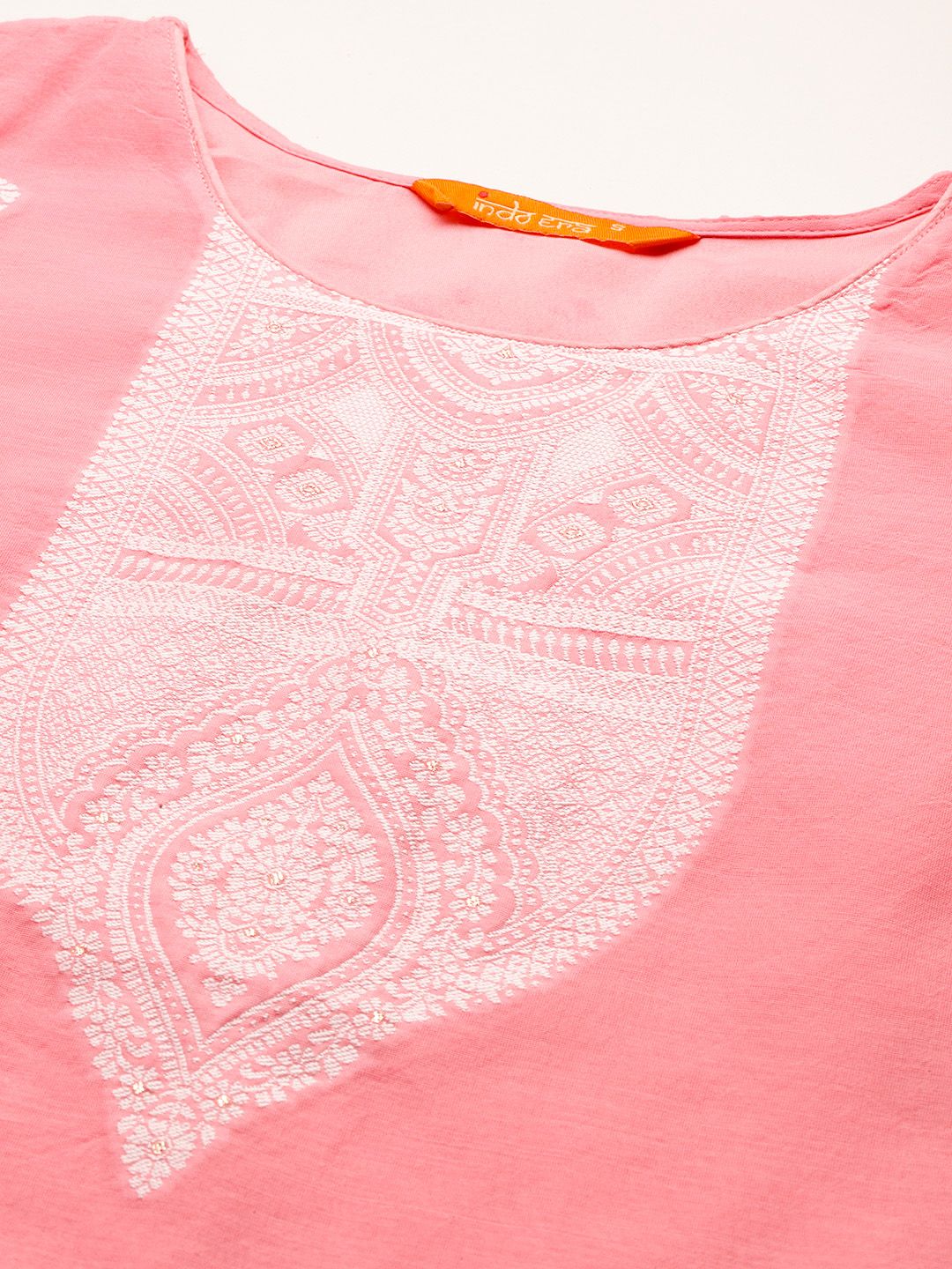 Indo Era Ethnic Motifs Woven Design Kurta With Trousers & Dupatta