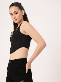 DressBerry Shoulder Straps Corset Crop Top