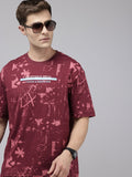 SPYKAR Oversized Fit Typography Printed T-shirt