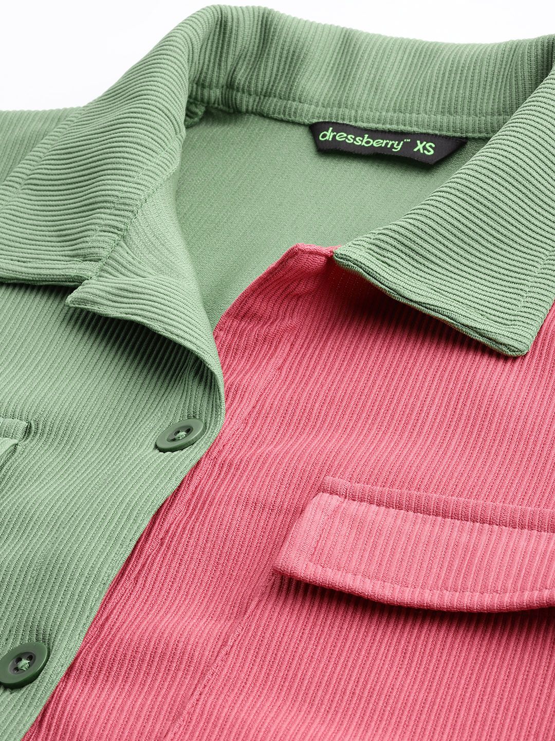 DressBerry Modern Mosaic Corduroy Shirt