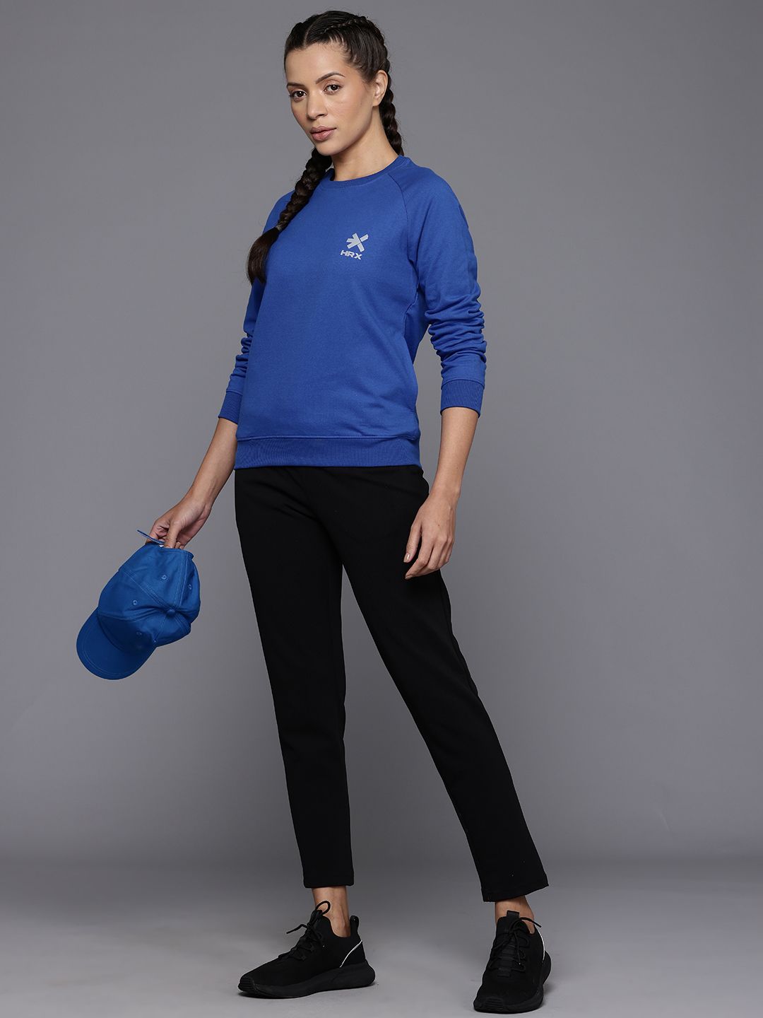 HRX by Hrithik Roshan Raglan Sleeves Running Sweatshirt