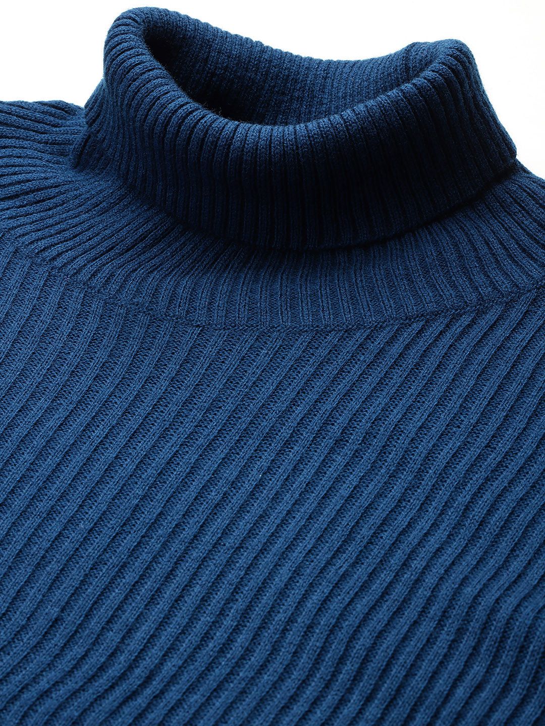 DressBerry Acrylic Ribbed High Neck Pullover