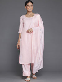 Libas Regular Sequinned Kurta with Palazzos & Dupatta
