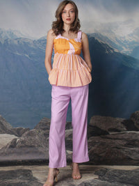 RAREISM Striped Shoulder Straps Sleeveless Empire Regular Top