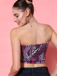 STREET 9 Charming Purple Printed Top