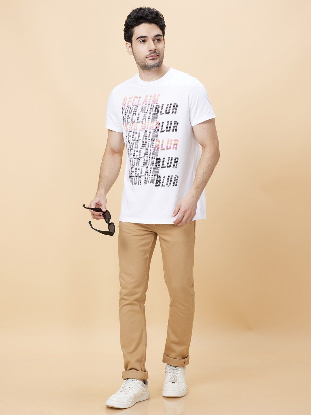 Being Human Typography Printed Round Neck Casual T-shirt