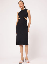 DressBerry Minimalist Muse Cut-Out Sheath Dress