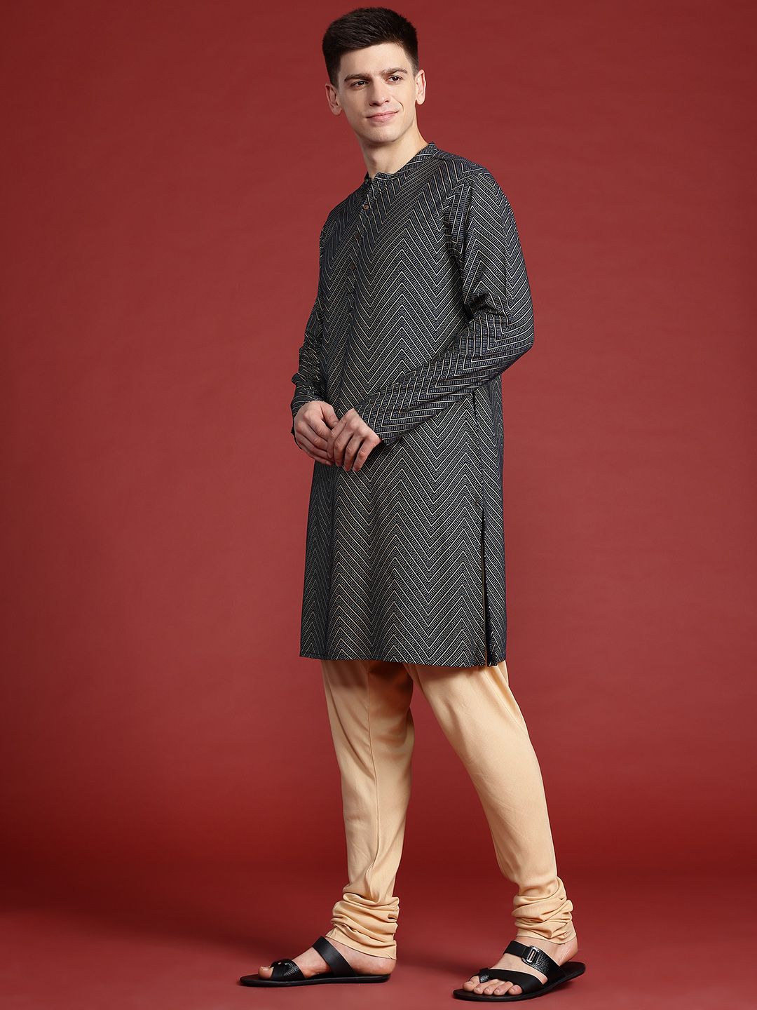 Anouk Printed Regular Kurta with Trousers