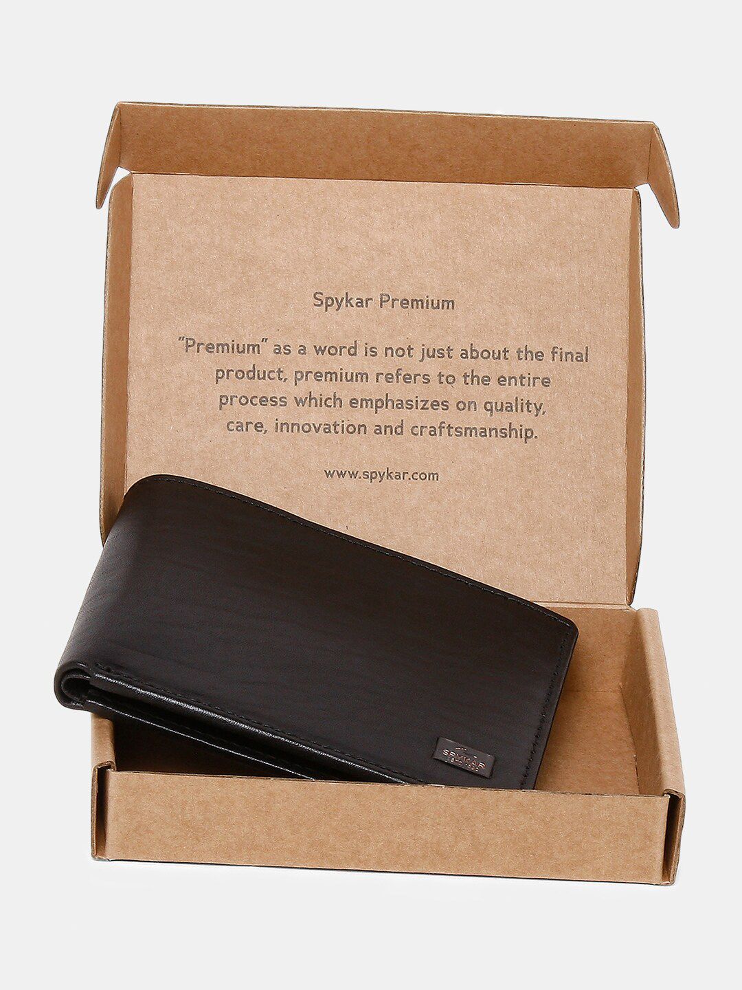 SPYKAR Men Black Leather Two Fold Wallet