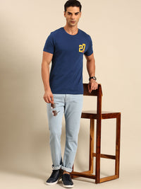 Being Human Solid With Minimal Print Detail Pure Cotton T-shirt