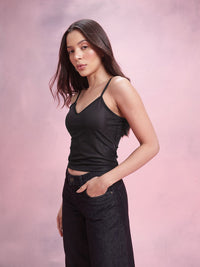 DressBerry Netted Floral Print Top with a Camisole