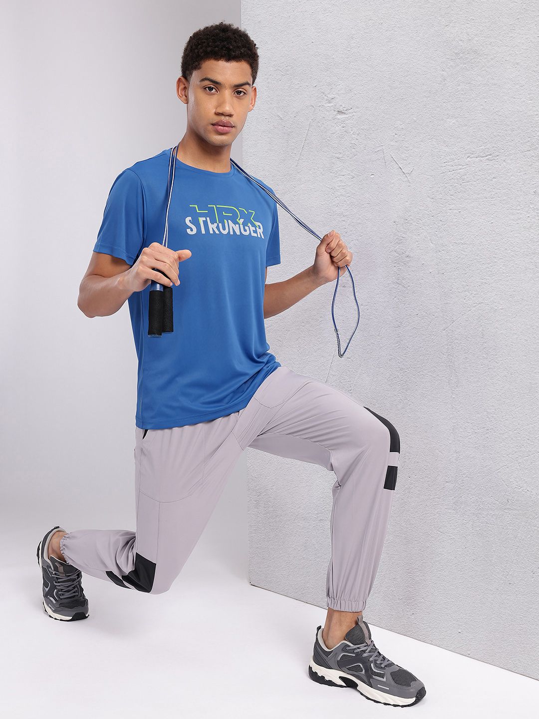 HRX by Hrithik Roshan Typography Printed Rapid-Dry Training T-shirt