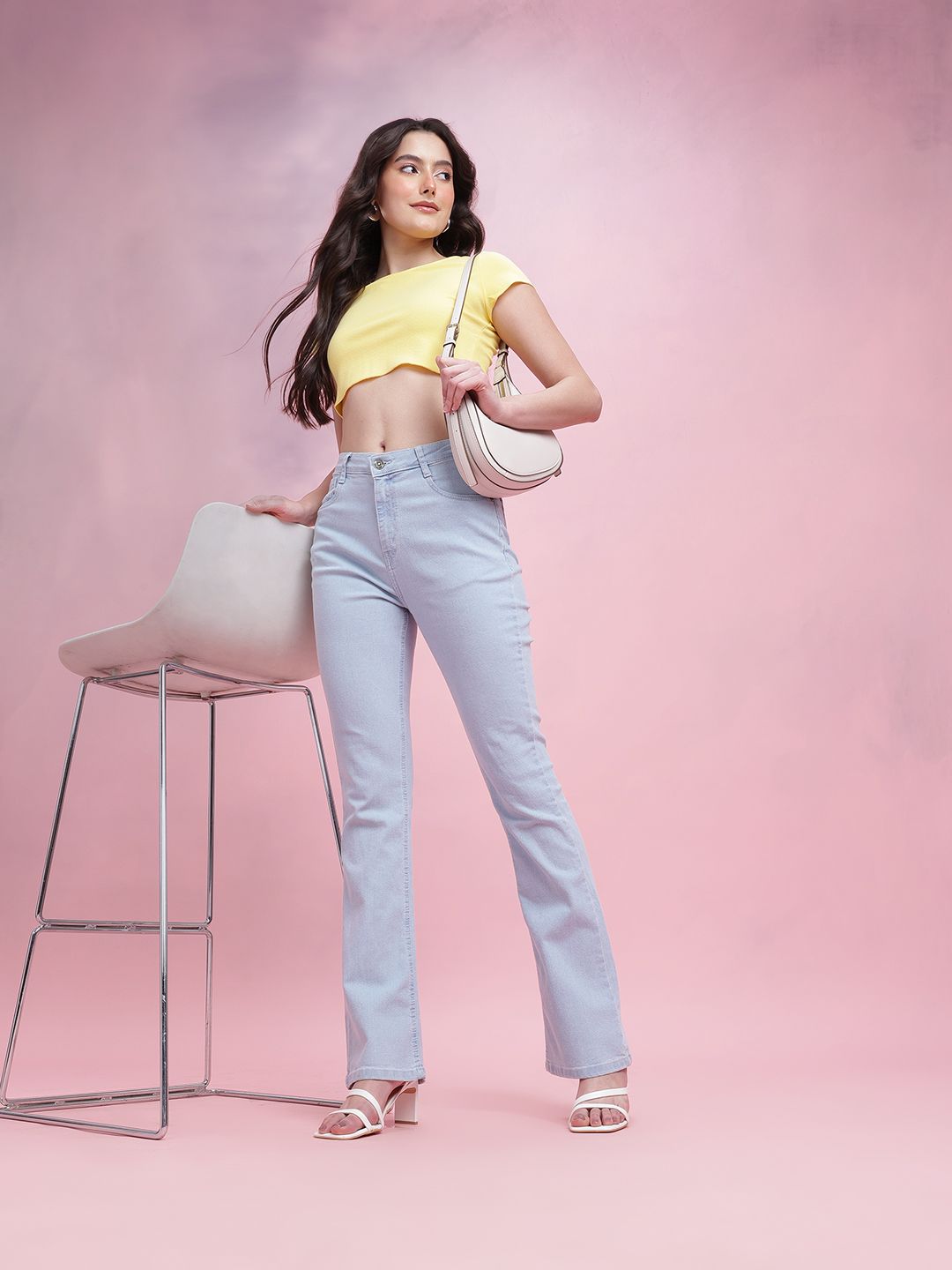 DressBerry Women Bootcut Mid-Rise Stretchable Jeans