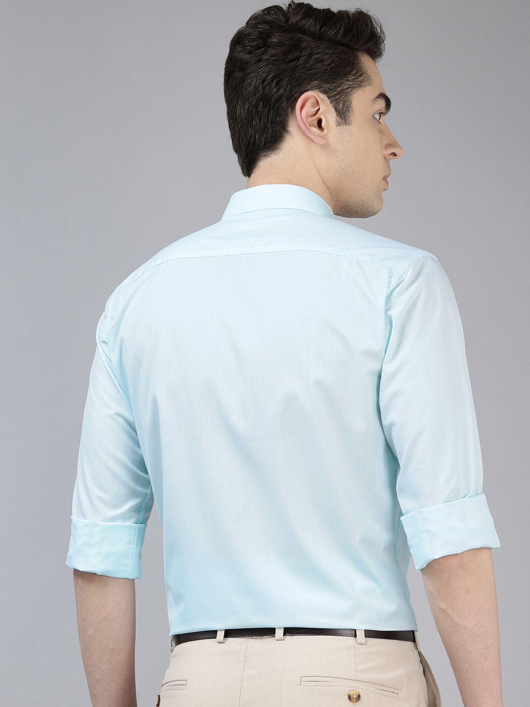 Park Avenue Self-Design Slim Fit Formal Shirt