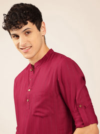 Anouk Mandarin collar Pathani Short Kurta