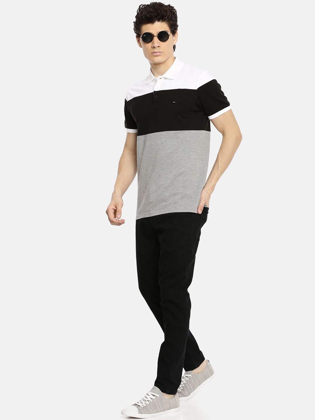 The Indian Garage Co Men Black Slim Fit Mid-Rise Clean Look Jeans