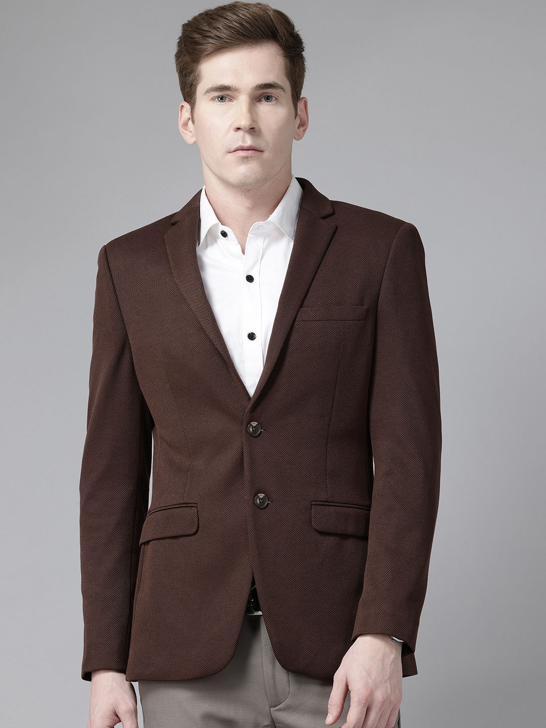 Park Avenue Slim Fit Single-Breasted Semiformal Blazer