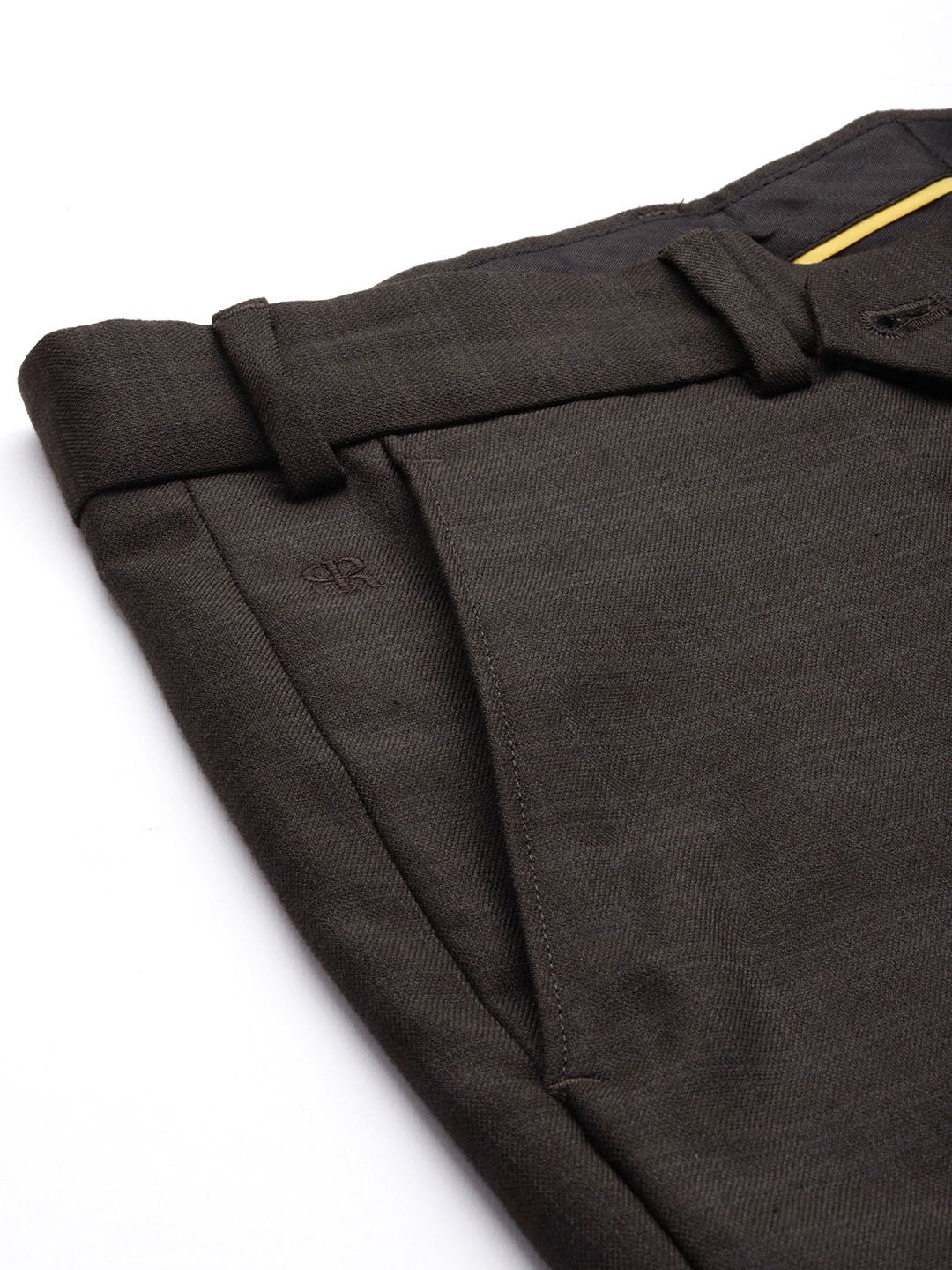 Raymond Men Checked Slim Fit Formal Trousers