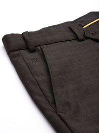 Raymond Men Checked Slim Fit Formal Trousers