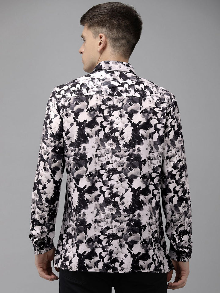 THE BEAR HOUSE Ardor Edition Slim Fit Floral Printed Opaque Casual Shirt