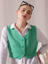 STREET 9 V-Neck Sleeveless Waistcoat