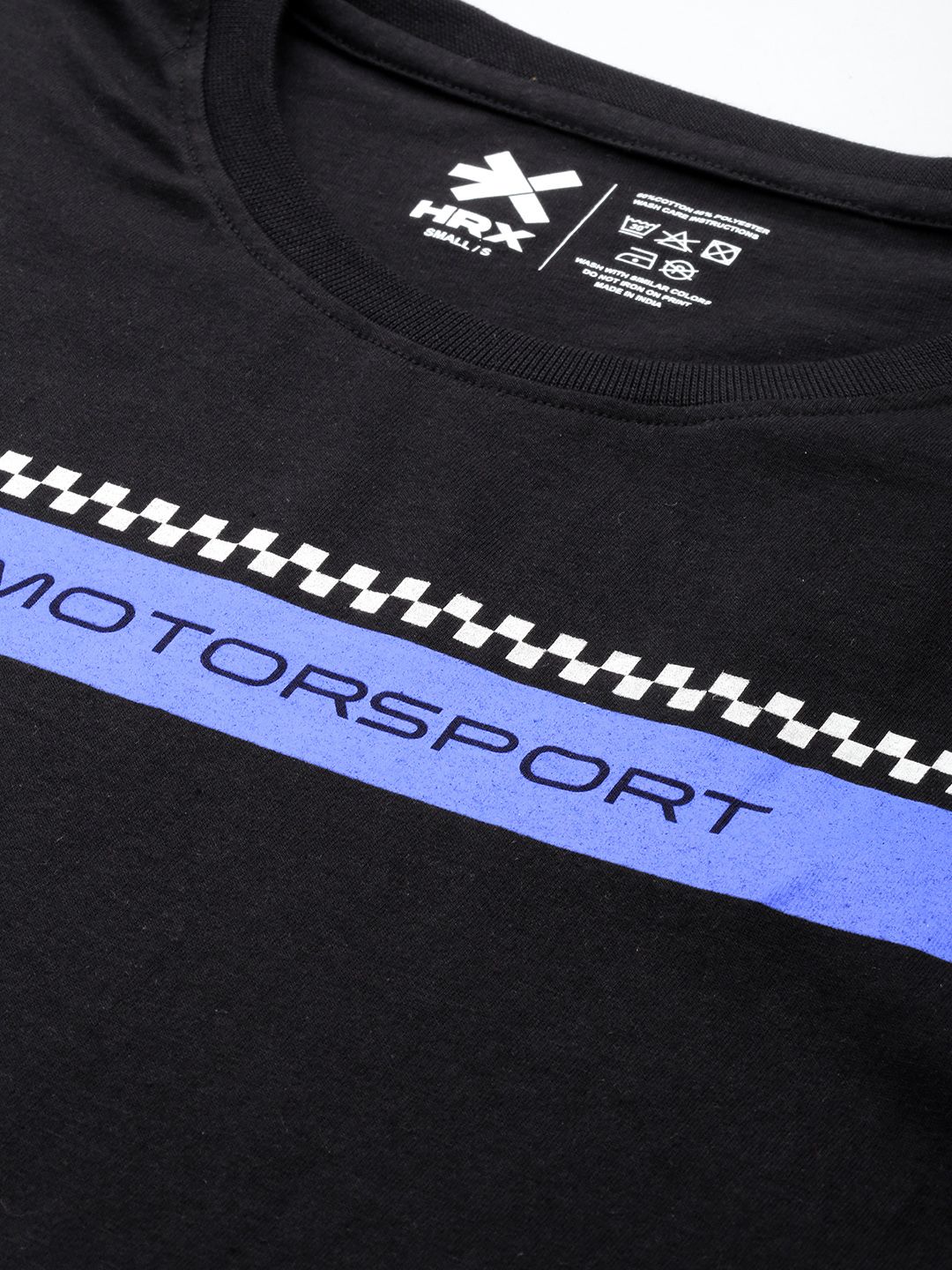 HRX by Hrithik Roshan Striped Drop-Shoulder Sleeves Lifestyle T-shirt