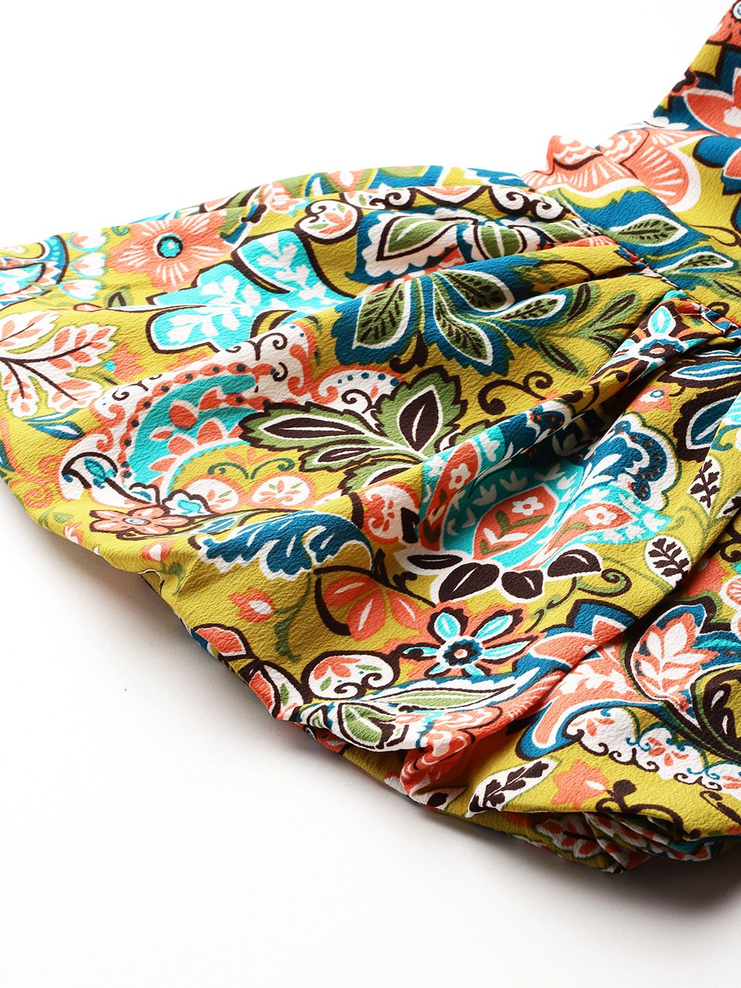 DressBerry Floral Opaque Printed Bell Sleeves Casual Shirt