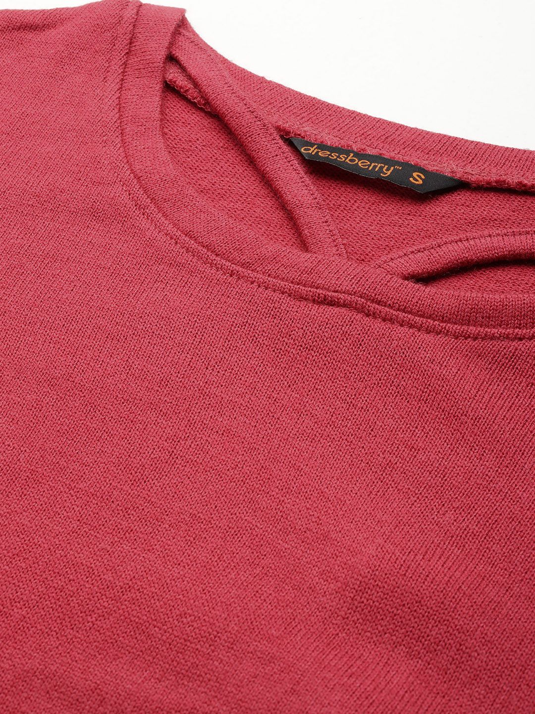 DressBerry Pure Acrylic Cut-Out Detail Pullover