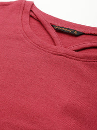 DressBerry Pure Acrylic Cut-Out Detail Pullover