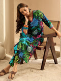 Indo Era Women Floral Printed Regular Pure Cotton Kurta with Trousers