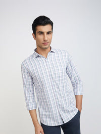 Park Avenue Men Pure Cotton Slim Fit Checked Casual Shirt