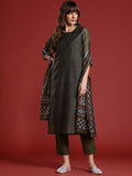 Anouk Women Ethnic Motifs Printed Regular Kurta with Trousers & With Dupatta