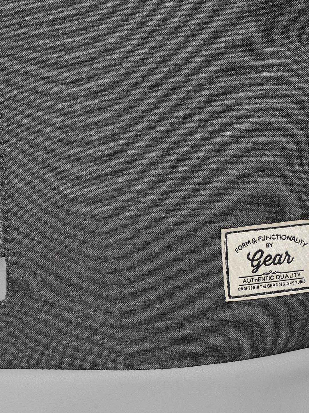 Gear Unisex Charcoal Grey Solid Backpack