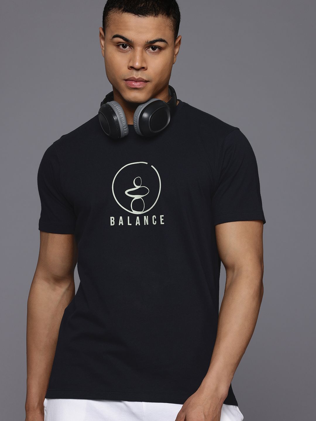 HRX by Hrithik Roshan Typography Printed Pure Cotton T-shirt