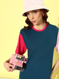 DILLINGER Women Colourblocked Oversized T-shirt