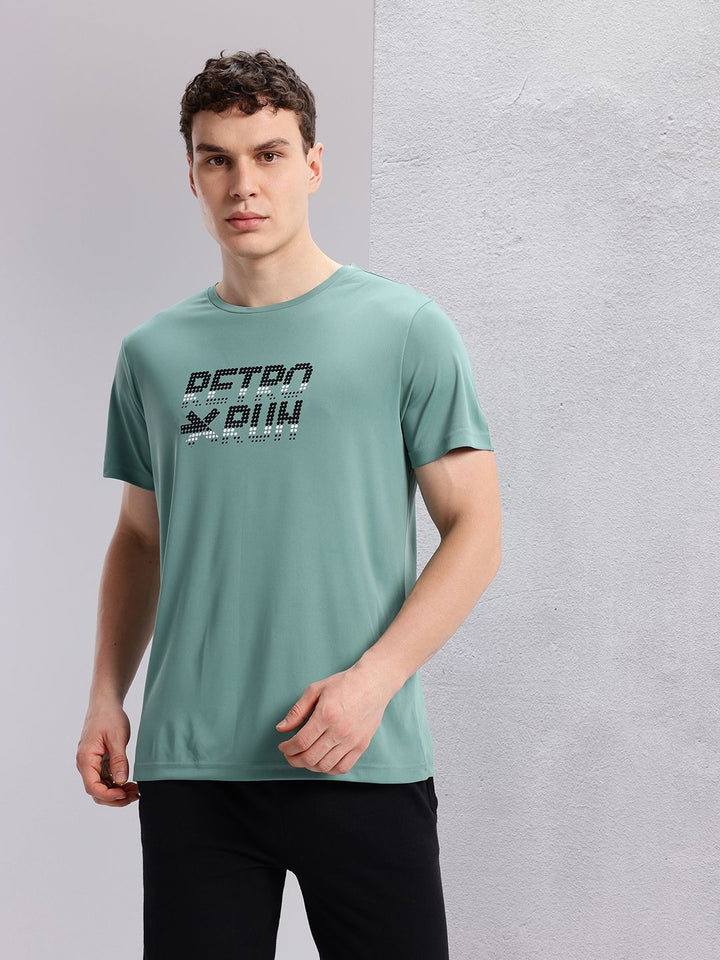 HRX by Hrithik Roshan Typography Printed Detail Regular Fit Rapid-Dry Running T-shirt