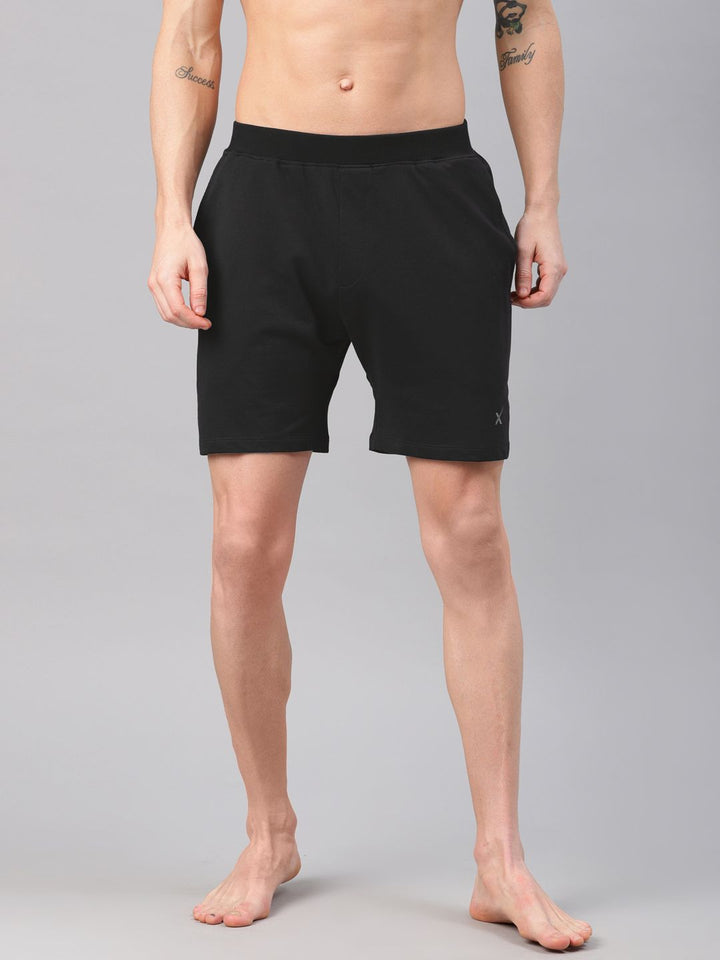 HRX by Hrithik Roshan Men Black Solid Regular Fit Yoga  Sustainable Shorts