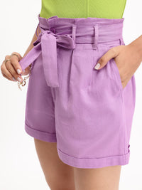 DressBerry Purple Power Pleated High Rise Trousers
