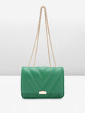 Lino Perros Textured Structured Sling Bag with Quilted Detail
