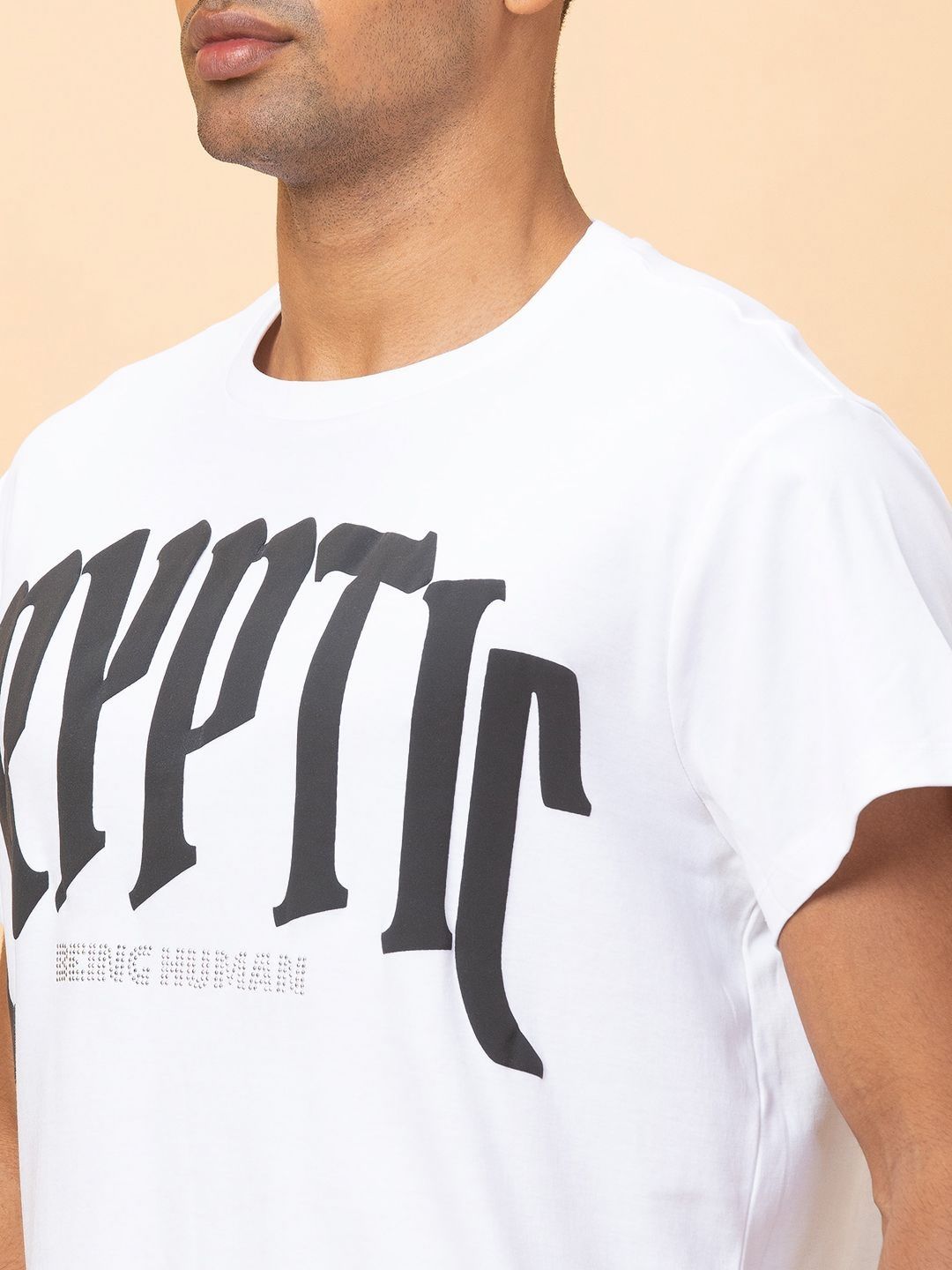 Being Human Men Typography Printed Pockets T-shirt