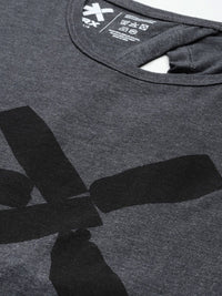 HRX by Hrithik Roshan Printed Cut Out Back Yoga T-shirt