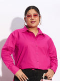 SASSAFRAS Curve Plus Size Pure Cotton Casual Shirt