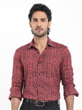 RARE RABBIT Men Betel Regular Fit Geometric Printed Shirt