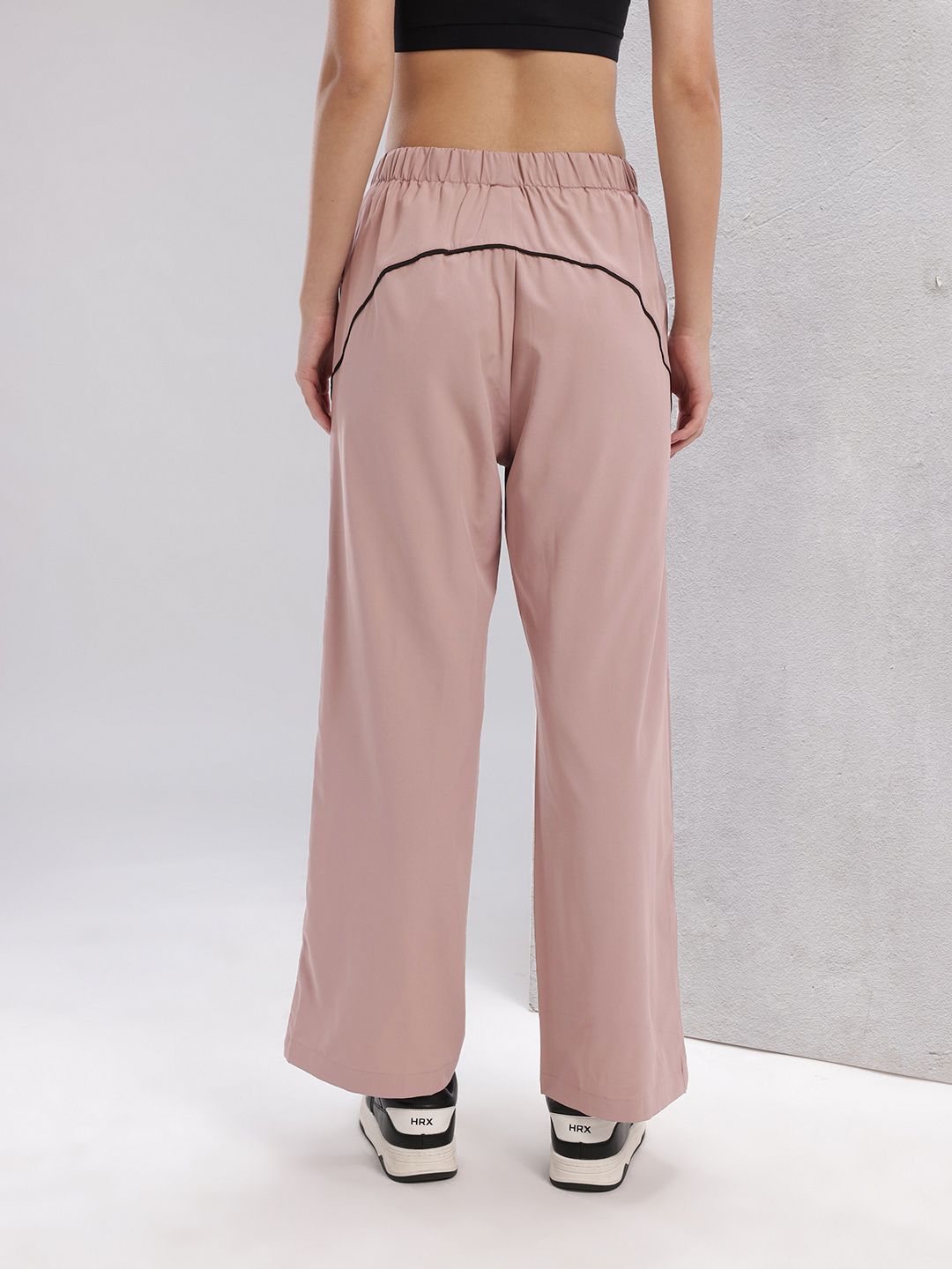 HRX by Hrithik Roshan Women Lifestyle Track Pants with Contrast Piping