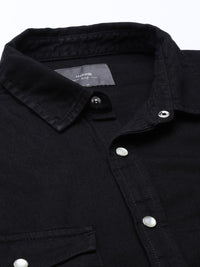 SPYKAR Men Pure Cotton Solid Opaque Casual Shirt